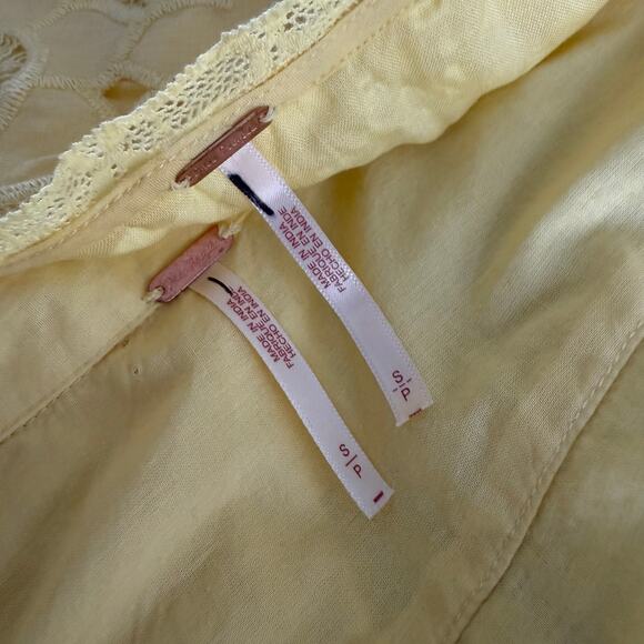 Free People set co-ord matching set dress and shirt floral embroidery Small - Picture 8 of 9